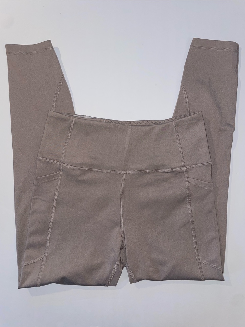 Victoria's Secret High-Waist Pocket Leggings in Taupe Gray